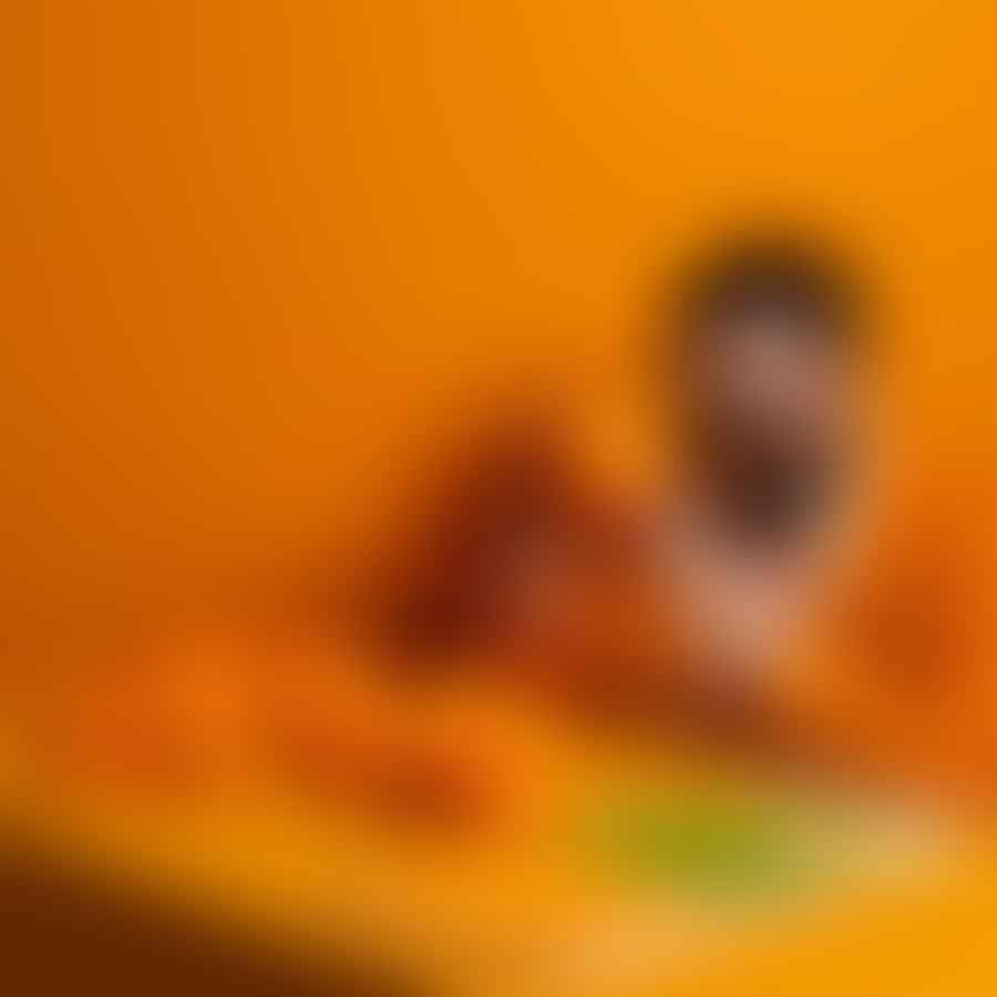 Person Taking Color Personality Test Orange
